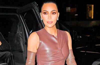 Kim Kardashian establece la nueva tendencia de invierno con su Top 3 Look de guantes de cuero