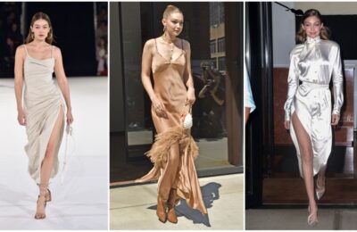 3 veces que Gigi Hadid demostró que los vestidos de satén nunca pueden salir mal