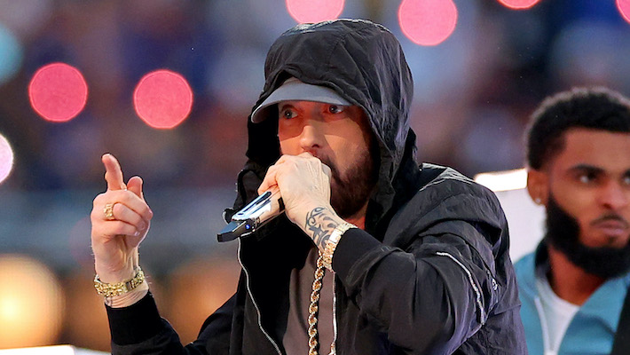 Eminem 'responde' a la diatriba de Rudy Giuliani en 'The Late Show'